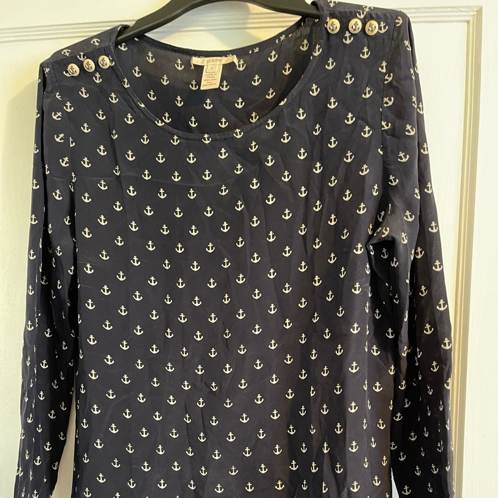 J.crew 100% silk blouse